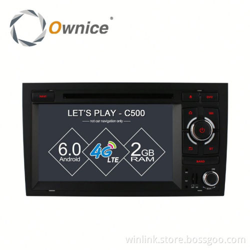 Ownice C500 Android 6.0 Cortex A53 quad core Auto GPS for Audi A4 S4 support TPMS